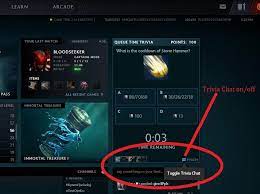 Profile · quizzes subscribed subscribe? Psa Here Is How To Toggle Queue Time Trivia Chat Thanks Me Later R Dota2