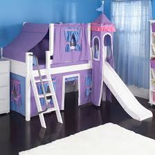 Purple Princess Castle Bed With Slide