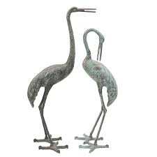 Pair Of Metal Garden Cranes Aluminium
