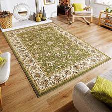 green oriental rug gold traditional