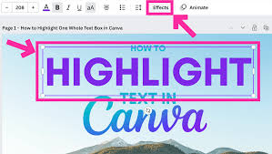 how to highlight text in canva in 4