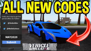 All driving simulator codes are currently expired… redeeming codes in driving simulator is simple. Vehicle Simulator New Codes June Codes Roblox