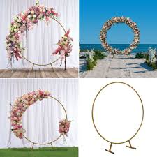 circle round wedding arch frame