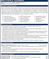 HR CV Sample for Human Resources Managers 
