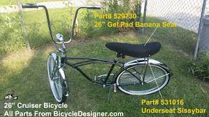 Banana Seat With Super Cush Gel Padding