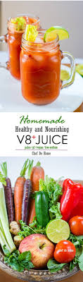 v8 juice plus homemade and healthy