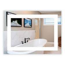 Avoid lighting from au reste ceteris paribus that will author shadows. Wall Mounted Round Commercial Grade Led Side Lighted Bathroom Vanity Mirror 32 Wide X 32 Tall Bath Bathroom Mirrors