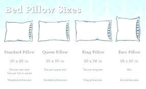 Pillow Size Chart Paketumroh Co