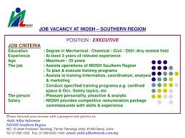 That's because many students need to find jobs to support themselves or pay. Ppt Job Vacancy At Niosh Southern Region Position Executive Job Criteria Education Degree In Mechanical Chemical Powerpoint Presentation Id 1755110