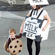 diy milk and cookies halloween costume