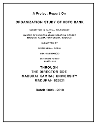 Hdfc bank si discontinuation form. Organization Study Of Hdfc Bank By Sanjay Gupta Issuu