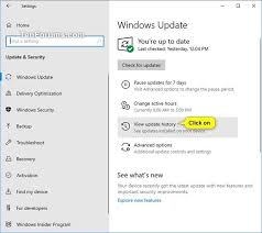 To check for updates in windows defender, head over to the following path: View Windows Update History In Windows 10 Tutorials