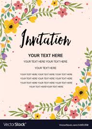 Floral Anniversary Party Invitation Card Template