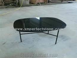 Highli Polished Black Marble Table