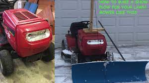 quinn s diy lawnmower snowplow rain