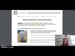 Earth Science B Chemical Changes Gizmo
