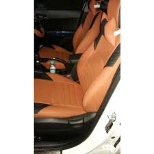 Leather Car Seat Covers Color Brown