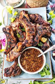 thai grilled bbq pork spare ribs