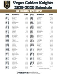 It was founded in 2017 whereas owned by bill foley (70%) and maloof family (30%) (black. Printable Vegas Golden Knights Hockey Schedule 2019 2020 Golden Knights Hockey Vegas Golden Knights Golden Knights