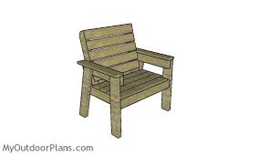 large outdoor chair plans