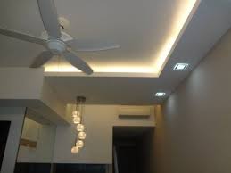 l box false ceiling down light design