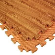 interlocking foam tiles wood grain