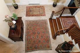 three antique persian rugs look