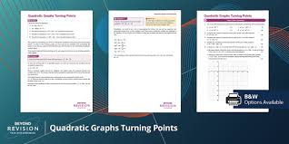 Quadratic Graphs Turning Points