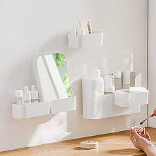 Adhesive Bathroom Organizer Ledge Shelf