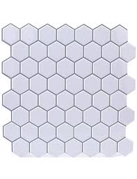 l and stick white hexagon tile