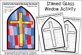Stained Glass Window Color By Number