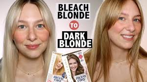 darkening bleached hair