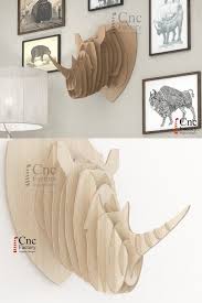 Rhino Head Hanging Wall Art Diy