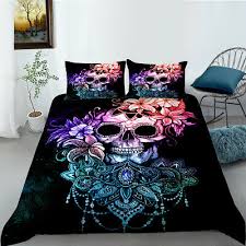 suger skull bedding set with pillowcase