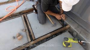 make concrete patio pavers