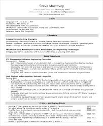 Resume Template Software Engineer Word Free Downloadable Resume