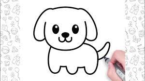 dog drawing easy