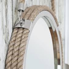 round rope mirror with rope hanger