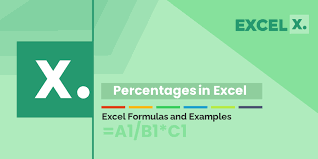 calculating percenes in excel excel