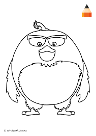 Coloring Page Angry Birds - Bomb | Angry birds, Angry birds characters,  Drawings