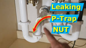 Traps come in 1 1/4 inch (standard bathroom sink) or 1 1/2 inch (standard kitchen sink) inside diameter sizes. How To Fix Kitchen Sink P Trap Leaking Pipe Connection Nut Youtube