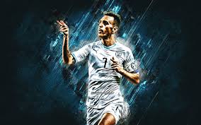 Football statistics of eran zahavi including club and national team history. Download Wallpapers Eran Zahavi Israel National Football Team Portrait Blue Stone Background Football Israel For Desktop Free Pictures For Desktop Free