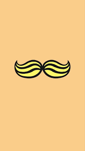 kawaii mustache hd phone wallpaper