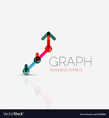Abstract Logo Idea Linear Chart Or Graph