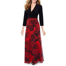 Be By Chetta B 3 4 Sleeve Floral Maxi Dress Products