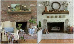 Red Brick Fireplace Makeover Ideas For