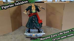 Zoro Life Size - taille réelle 1:1 - 187cm - YouTube