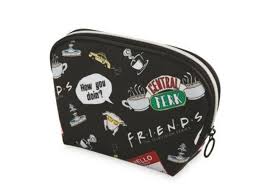 friends pu leather logo backpack