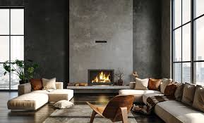 Concrete Fireplace Designs For A