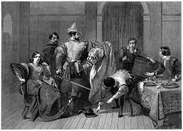 the taming of the shrew c r leslie illustration of act 4 scene 3 petruchio upbraiding the tailor for making an ill fitting dress from the illustrated london news
